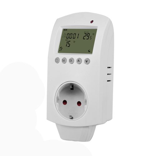  Termostat  priza programabil wifi HY02TP - termostat cu fișă 16A 
